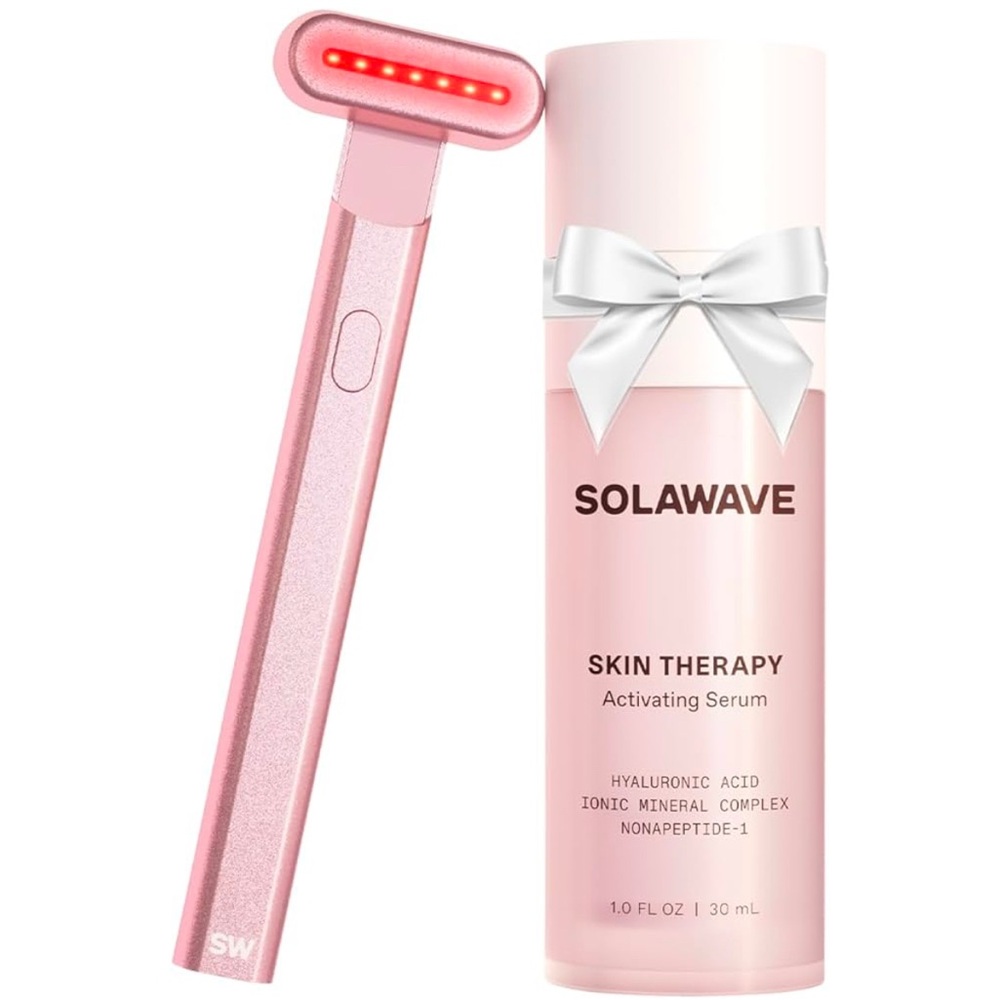 Solwave face wand and serum